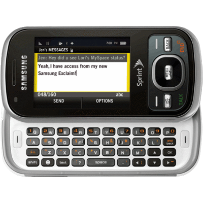 m550 Exclaim | Samsung is a Very Long Name